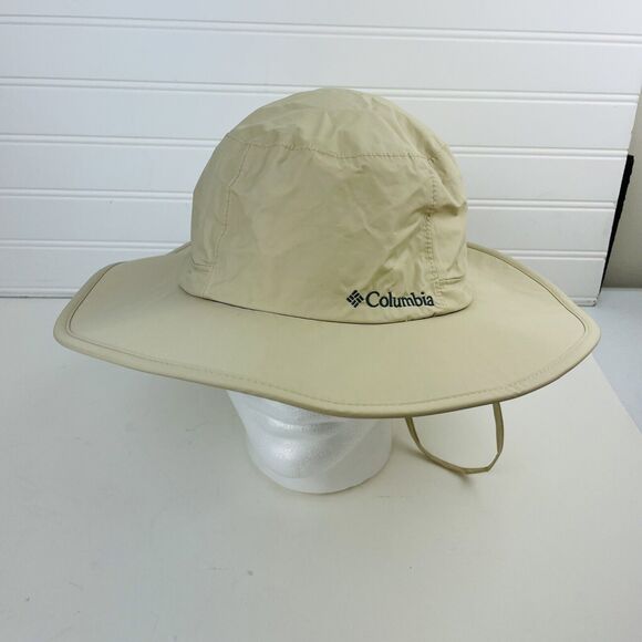 Columbia Unisex Haypoint Booney Omni-Tech Sun Waterproof Safari Bucket Hat Beige - Picture 1 of 9